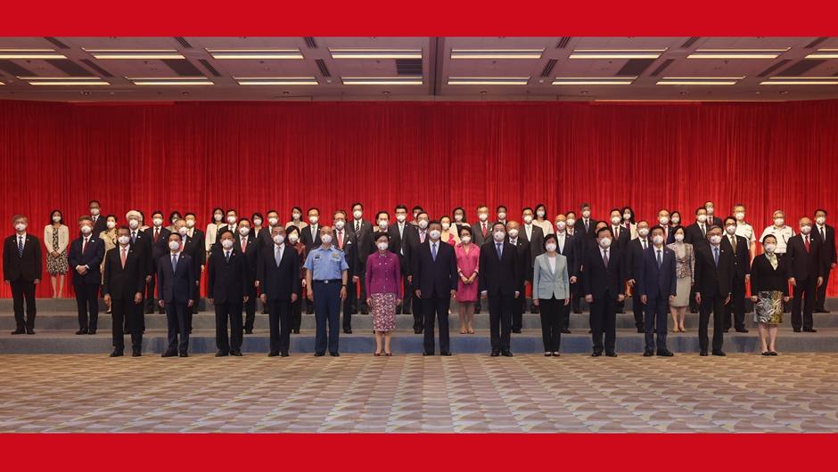 習近平會見香港特別行政區行政、立法、司法機關負責人