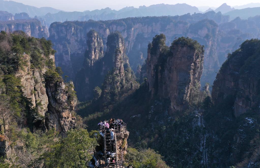湖南張家界：春節將至 旅游升溫