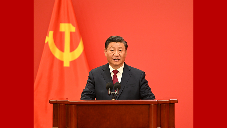 習(xí)近平等二十屆中共中央政治局常委同中外記者見(jiàn)面